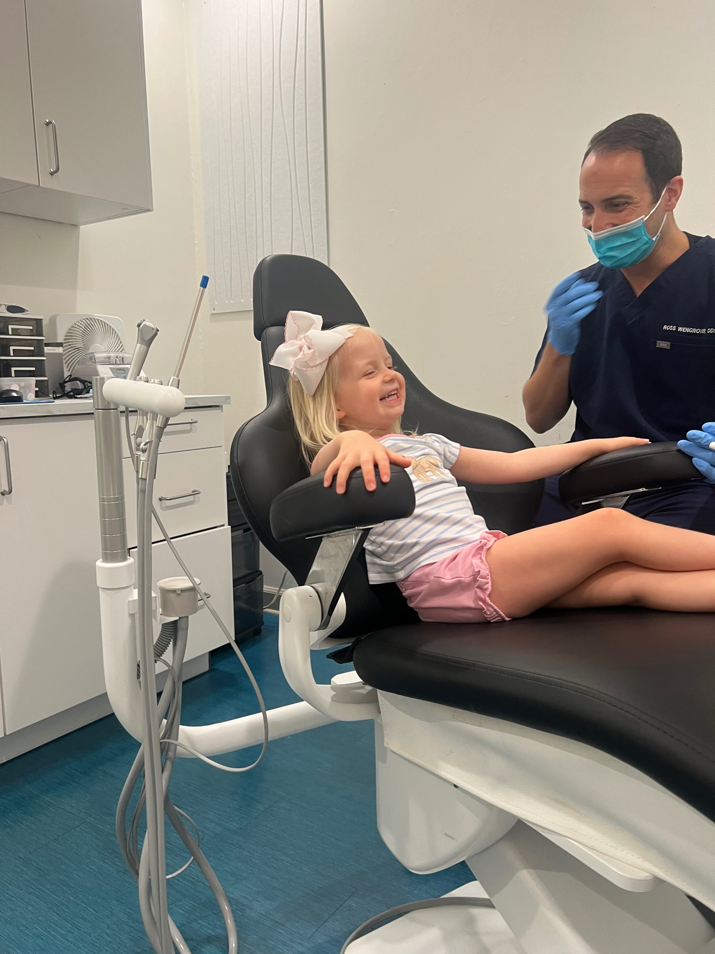 A young patient during a visit at Pine Grove Dental Care